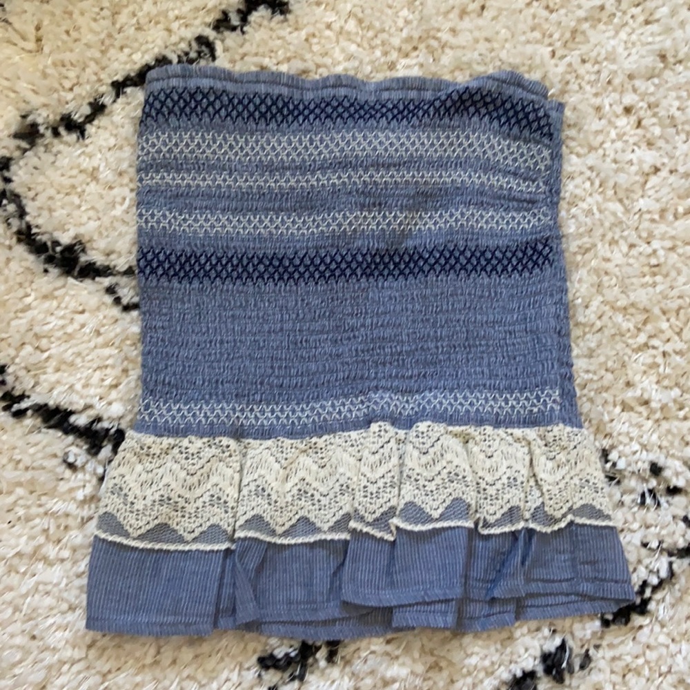 Blue tube top